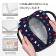 thumbnail image 3 of Daiia Watercolor Stars1 Pattern Lunch Bag , Insulated Lunch Box, Small Leakproof Cooler Food Lunch Containers Reusable High Capacity Lunch Tote Bags-One Size, 3 of 6