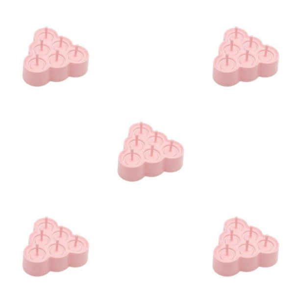 Wosthever Molde de hielo elegante y conveniente para refrescos como regalo en Christmas Triangulum pink Type2 NO2