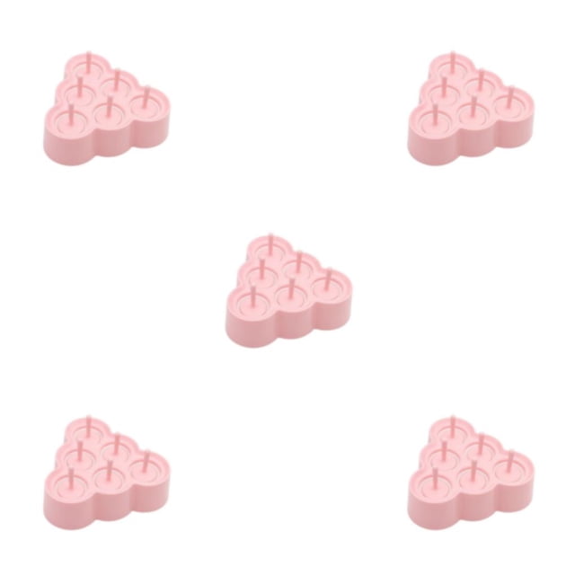 Wosthever Molde de hielo elegante y conveniente para refrescos como regalo en Christmas Triangulum pink Type2 NO2