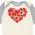 thumbnail image 4 of Inktastic Love, Romance, Hearts, Valentine - Red Girls Long Sleeve Baby Bodysuit, 4 of 5