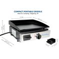thumbnail image 2 of Flame King Griddle YSNFM-HT-200 Uses H-Style Burner For Even Heating; Rectangular; Cast Iron; With Drip Tray; Mounts To Fixed Cervix On The RV; Back Gas Connection, 2 of 8