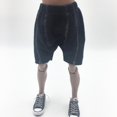 thumbnail image 2 of Pantalones cortos para hombre a 1/6 Pantalones cortos para hombre para juguetes calientes que cambian el kit de negra, 2 of 9
