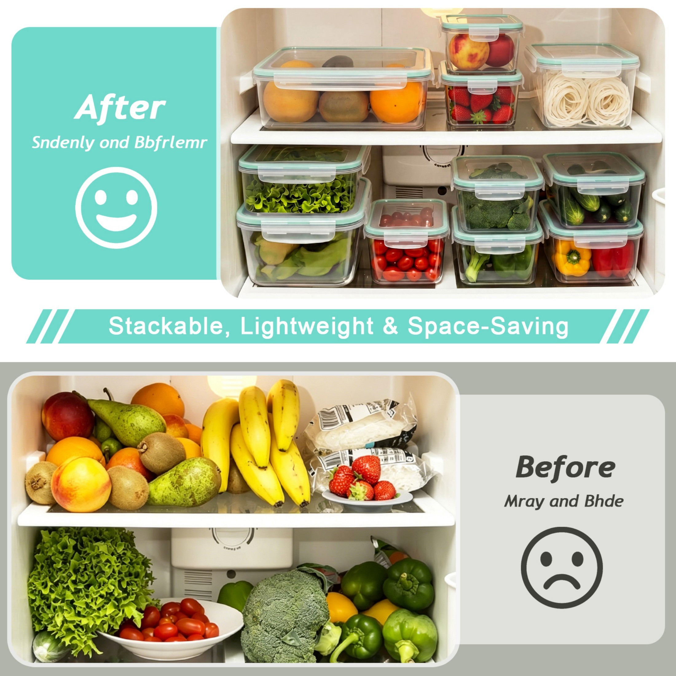 YHIPL 8-Pack Glass Food Storage Containers with Airtight Lids, Green photo 6