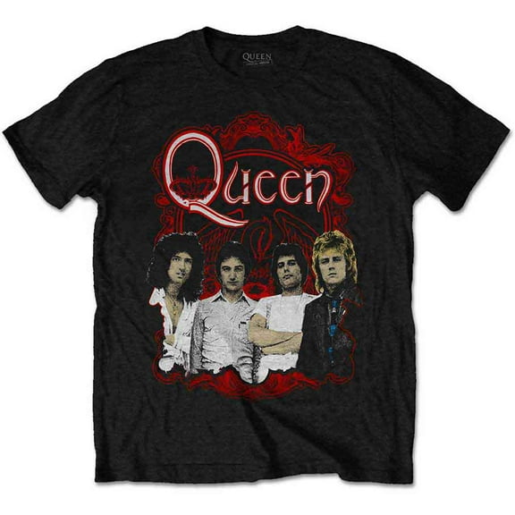 Queen Unisex T-Shirt Ornate Crest Photo (Small)