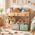 Airfind Toy Storage Organizer with Stuffed Animal Storage and Open ...