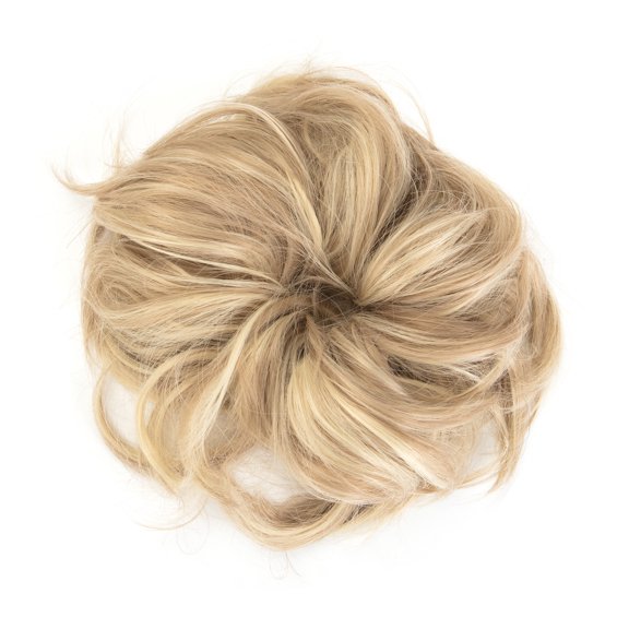 Donut Hair Bun Extension Chignons Hair Piece Wig Hairpiece Hair Bun Extensions Wavy Curly Messy