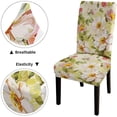 thumbnail image 4 of Chair Covers for Dining Room Set of 4,Stretch Kitchen Chair Slipcover 4 Pieces, Vintage Flowers Dining Chair Cover 4 Pack, Washable and Removable, 4 of 5
