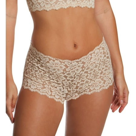 Women s Maidenform DMCLBS Sexy Must Haves Lace Cheeky Boyshort Panty (Paris Nude 9)