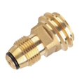 thumbnail image 1 of Propane Tank Adapter Converts POL LP Tank Service Valve to QCC1 / Type1 Hose or Regulator, 1 of 5