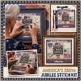 thumbnail image 7 of USA 250th Anniversary Cross Stitch Kit, 1776-2026 Patriotic Printed Cross Stitch for Beginners, DIY Handmade Decor for Craft Lovers, 7 of 7
