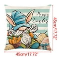 thumbnail image 3 of Easter Savings Clearance 2023! loopsun 4PCS Easter Print PillowCase Linen Sofa Cushion Cover Home Decor Cushion Cover Family Pillowcase, 3 of 5