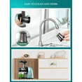 thumbnail image 6 of Brewsly Slow Masticating Juicer Extractor with 3-Mode 2-Speed Easy to Clean, Green, 6 of 6