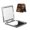 Square, variant on Watercolor Skull Flowers Day Dead Portable Double-Sided Face Mirror Square, Magnifying Compact Pocket Mirror with PU Leather Cover