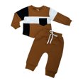 thumbnail image 4 of Vedolay Boys 2023 Outfits Boy's 2 Piece Outfits Solid Off Shoulder Crop Top and Strap Pants Set,Gray 2-3 Years, 4 of 5