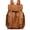 Brown, variant on Genuine Leather Large Backpack Purses for Men Women Knapsack Rucksack for Travel