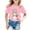 Pink, variant on Toddler Girls Fashion Tee Cute Cartoon Cat Kitten Animal Print Casual Crewneck Short Sleeve Tops Pullover Shirt Clothes for Play T-Shirt