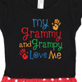 thumbnail image 3 of Inktastic My Grammy and Grampy Love Me Gift Toddler Girl Dress, 3 of 4