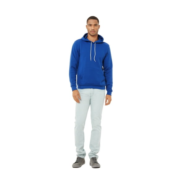 BELLA CANVAS Adult Crew Neck Personalized Hoodie, Create your own Designs,True Royal, Medium, Unisex