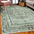 thumbnail image 3 of Modern Decorative Rug, Sketchy Drawing Rectangles and Squares Abstract Geometric Themed Scribbles, Quality Carpet for Bedroom Dorm and Living Room, 6 Sizes, Pale Green, by Ambesonne, 3 of 4