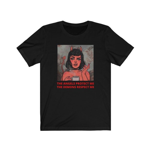 Angels Protect Me Demons Respect Me Tee
