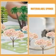 thumbnail image 3 of SOPOTUTU 12Pcs Faux Cherry Blossom Model Trees for Landscape, Realistic Miniature Decorative Plants, 3 of 8
