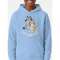 thumbnail image 4 of Bluey Kids Graphic Fleece Hoodie, Friends for Life, Sizes 4-18, 4 of 5
