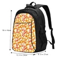 thumbnail image 4 of Yiaed Orchids Flowers Print Laptop Backpack,Business Travel Durable Laptops Backpack with USB Charging Port,Water Resistant College Computer Bag, 4 of 5