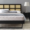 thumbnail image 5 of Platform Bed Frame, Queen Size, Wood, Black, Modern Contemporary Urban Design, Bedroom Master Guest Suite, 5 of 9