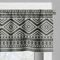 thumbnail image 3 of Ambesonne Southwestern Valance Pack of 2, Geometric, 54"X12", Black and Eggshell, 3 of 5