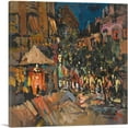 thumbnail image 1 of ARTCANVAS Paris By Night Canvas Art Print by Konstantin Korovin - Size: 12" x 12" (1.50" Deep), 1 of 9