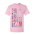 thumbnail image 1 of Tee Hunt Tie-dye American Flag T-Shirt 4th of July Stars and Stripes Mens Tee, Light Pink, Small, 1 of 5