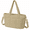 Khaki, variant on Quilted Puffer Tote Bag for Women, Laptop Tote with 8 Pockets and Luggage Sleeve Beige