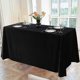 thumbnail image 4 of Tablecloth Oblong Shape Pure Color Easy Care Velvet Table Protection Banquets Party Decoration Tablecloth Diner Hotel Restaurant Picnic Table Cover-Yv, 4 of 5