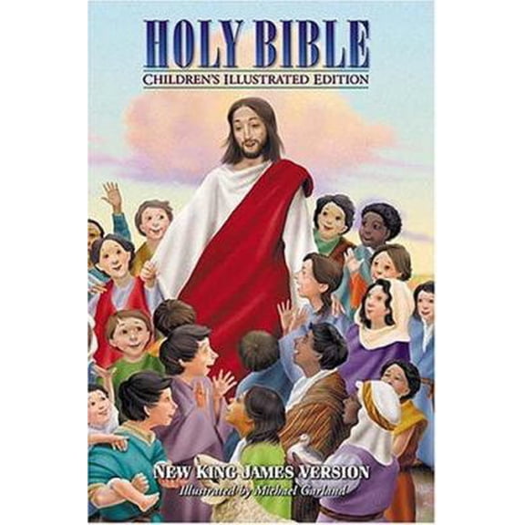 Pre-Owned Holy Bible, Children's Illustrated Edition Beautiful Art To Draw Kids Into The Scriptures (Hardcover) 0785257810 9780785257813