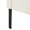 thumbnail image 5 of Bed Frame Upholstered Headboard Queen Size, Solid Wood Head Board with Durable Metal Legs, Adjustable Height Queen headboard with Nailhead Trim in Bedroom, 5 of 8