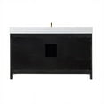 thumbnail image 6 of Hadiya 60" Single Bathroom Vanity Set in Black Oak with Aosta White Composite Stone Countertop with Mirror, 6 of 8