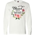 thumbnail image 3 of Inktastic Blessed to Be a Mimi with Pink Flowers Long Sleeve T-Shirt, 3 of 5
