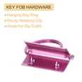 thumbnail image 4 of 12Pack 25mm/ 1-inch Key Fob Hardware with Keychain Ring for Bag Webbing Wristlets, Pink, 4 of 5
