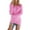 Hot Pink, variant on Ladies Fleece Tops Long Sleeve Sherpa Pile Pullover Fuzzy Fleece Sweatshirt Women Winter Warm Jumper Teddy Fluffy Tunic Top Loose Solid Color Crewneck Sweater