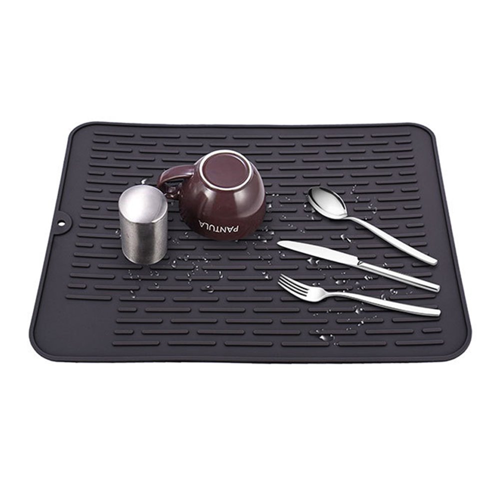 40 * 30cm Silicone Drain Pad Insulation Pad for Kitchen Counter Kitchen