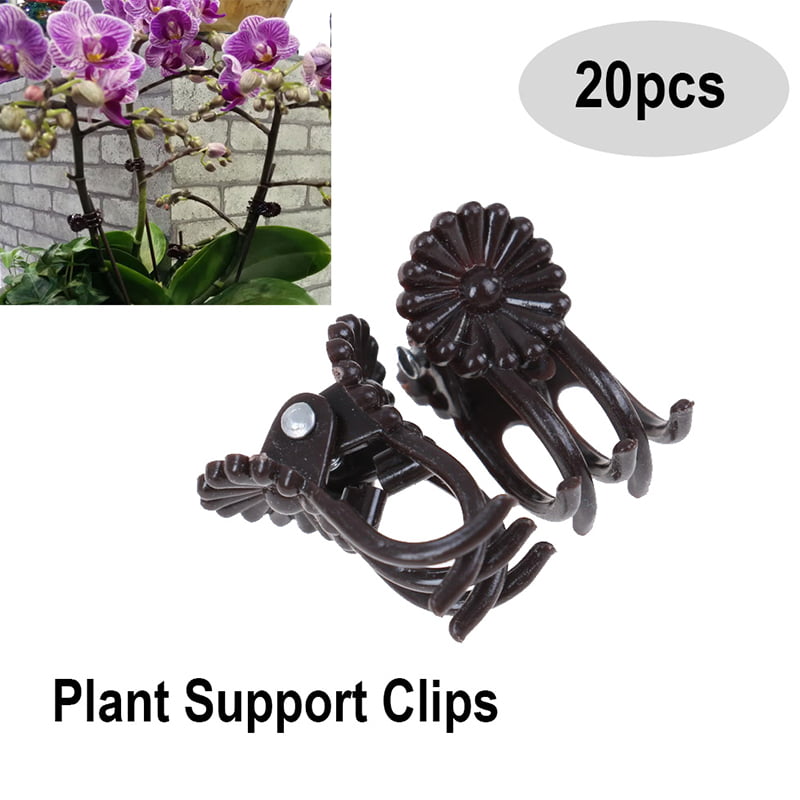 20PCS Reusable Plant Support Garden Flower Clips Vines Grow Upright Branch Clip 