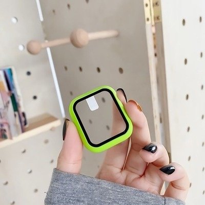2022 Vidrio + Cubierta Para Apple Watch Series 6 5 4 3 SE bumper + protector De Pantalla Case 44mm 40mm iWatch