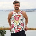 thumbnail image 6 of Gukieu Christmas Cute Pigs Print Men's Quick Dry Fitness Vest, Round Neck Sleeveless Fitness Bodybuilding Top-3X-Large, 6 of 7