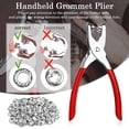 thumbnail image 3 of FOAUUH 803Pcs Grommet Eyelet Pliers Kit, 1/4 Inch 6mm Grommet Tool Kit with 800 Metal Eyelets with Washers in Gold and Silver, Eyelet Grommets, Portable Grommet Hand Press kit, 3 of 5