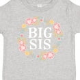 thumbnail image 4 of Inktastic Big Sis Rose Floral Wreath Sister Girls Toddler T-Shirt, 4 of 5