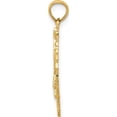 thumbnail image 3 of 14K Yellow Gold Solid Polished Framed Gymnast Pendant (23 X 15) Made In Peru d1445, 3 of 6