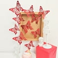 thumbnail image 6 of Valentine’s Day Series - 3D Butterfly & Bow Stickers, Set of 12 Red Glitter Decals for Romantic Decor & Gift Wrapping, Birthday Cake Decorations, Crafts, Bouquet Flower Arrangements, 6 of 8