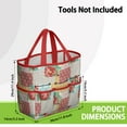 thumbnail image 3 of Bright Flowers Garden Tools Bag, Water-proof Oxford Garden Tote Home Organizer Gardening Tool Bag Kit Holder with 8 Pockets for Indoor and Outdoor Gardening(Tools Not Included), 3 of 6