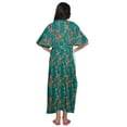 thumbnail image 3 of Moomaya Women Cotton Maternity Kimono Kaftan Long Maxi Dress Clothing, 3 of 5