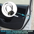 thumbnail image 2 of Motor de actuador de bloqueo de puerta trasera derecha con cable para Nissan Pathfinder 13-20 No.825003KA0B Negro, 2 of 7